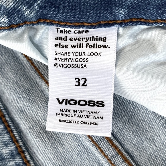 VIGOSS HIGH RISE ACE SKINNY JEANS in LIGHT WASH SZ 14/32 - Picture 7 of 13